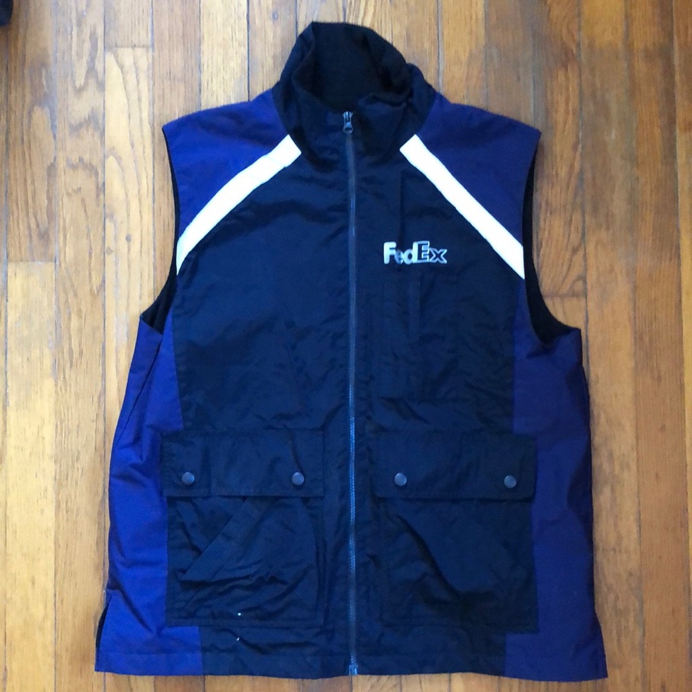 Fed Ex fleece lined vest. Size large